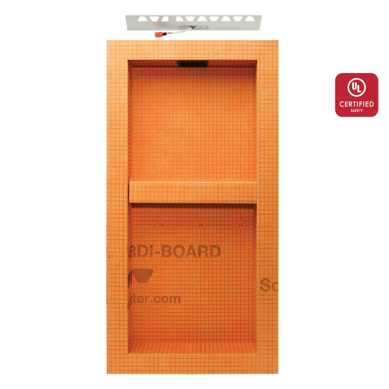 Schluter®-KERDI-BOARD-SNLT - Shower Niche with LED lighting