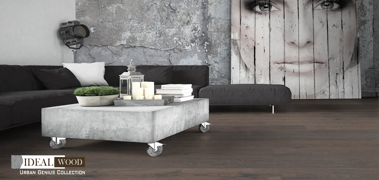 Ideal Wood Engineered Hardwood: Urban Genius Collection - Oak - Oak, Brooklyn Grey