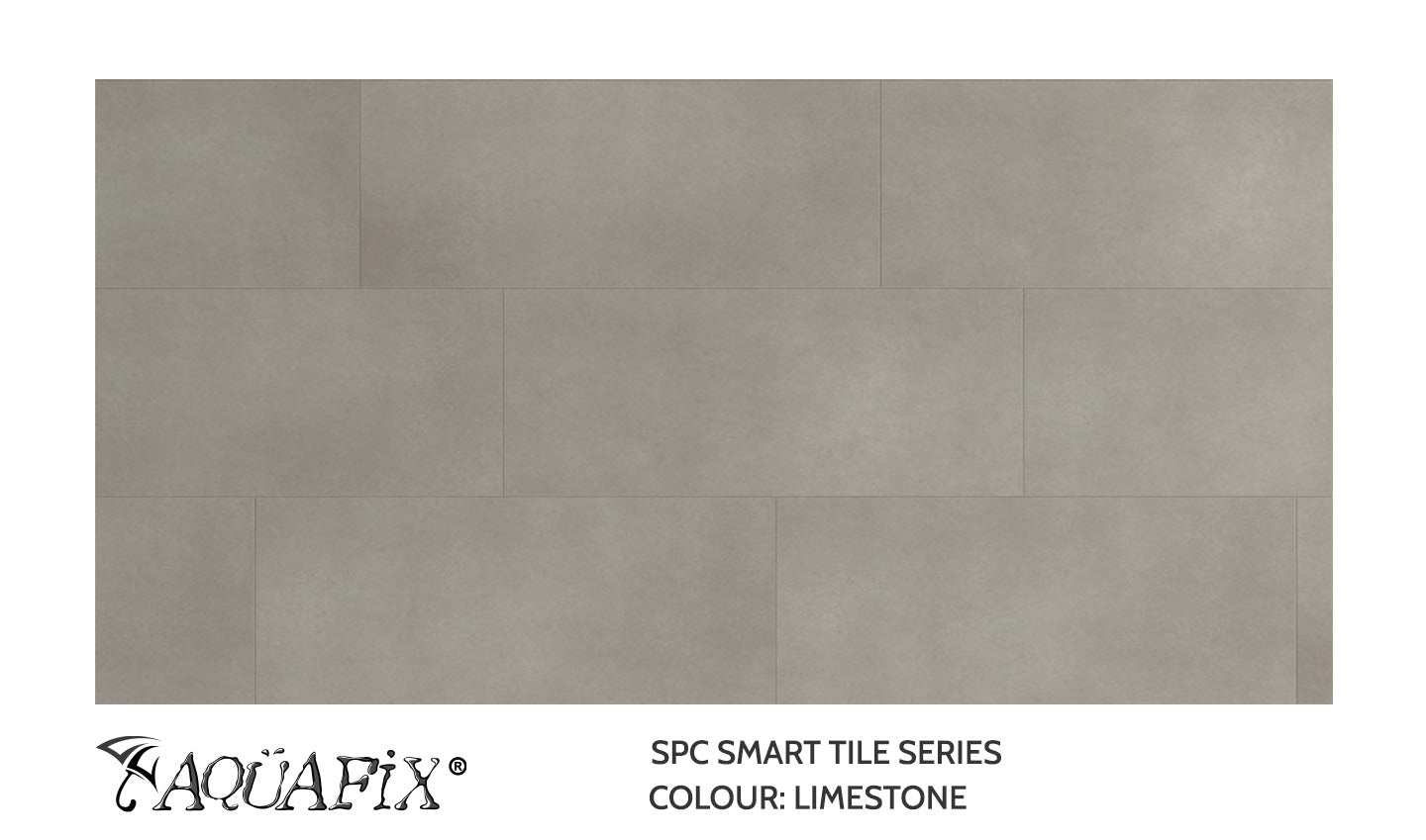 AquaFix SPC Smart Tile — Limestone