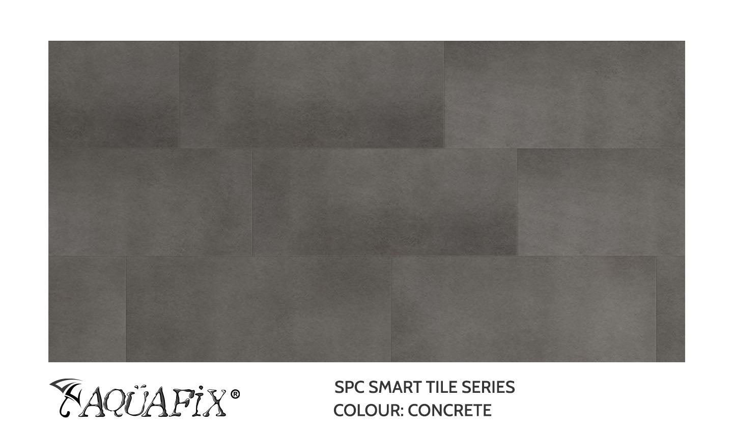 AquaFix SPC Smart Tile — Concrete