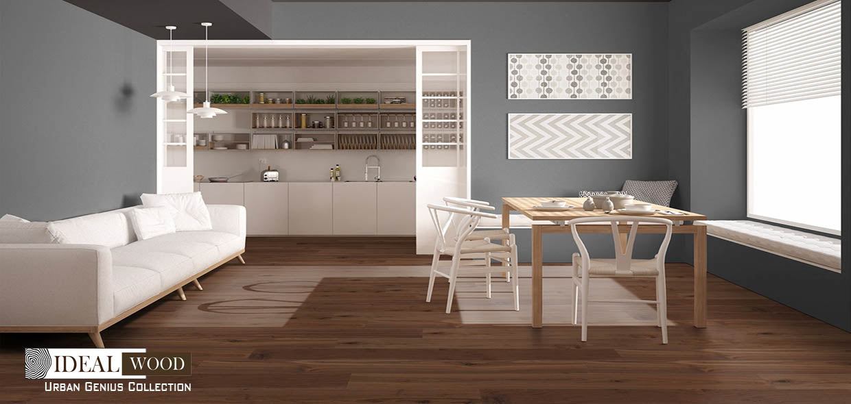 Ideal Wood Engineered Hardwood: Urban Genius Collection - Walnut - Walnut, Royal