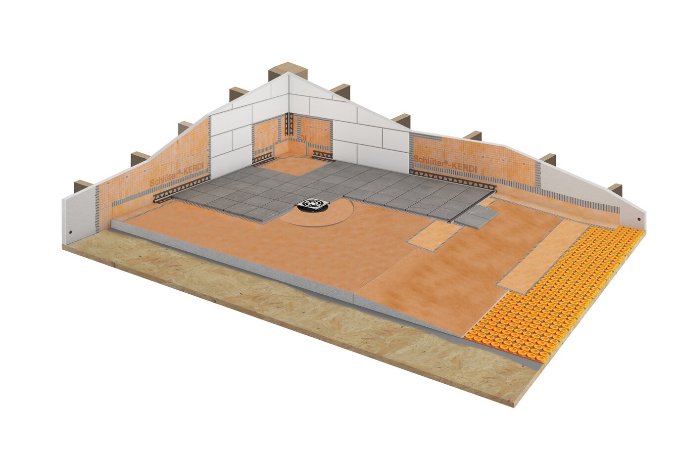 Schluter® KERDI-SHOWER-R RAMP 48" X 12"