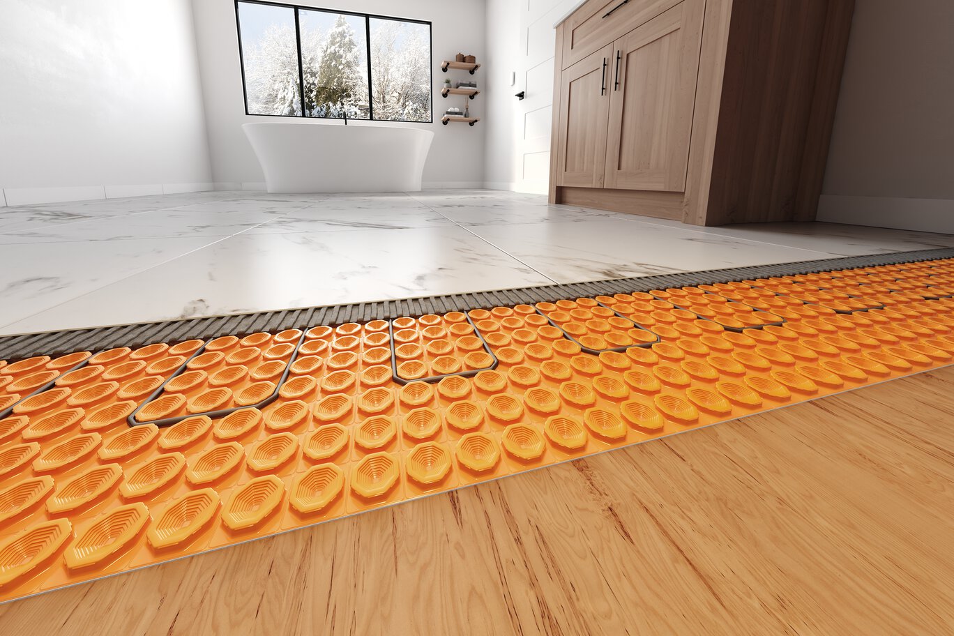 Schluter® DITRA-HEAT-PS SHEET 3'3" X 2'7" = 8.4 SF