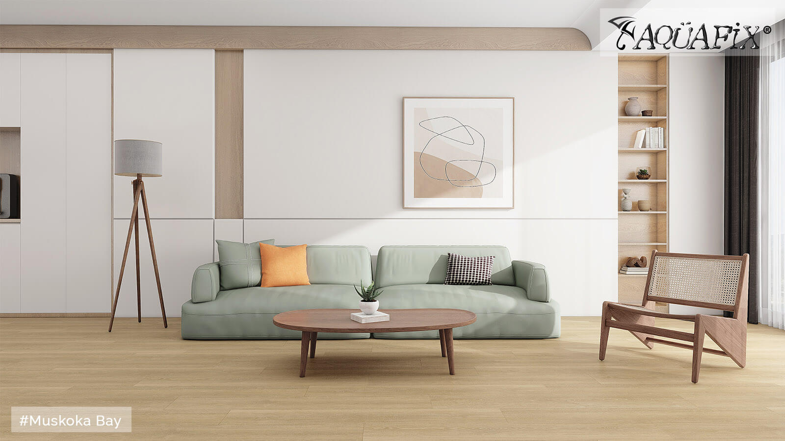 AquaFix Dryback Vinyl 2.0 Series - Wood Pattern - Muskoka Bay