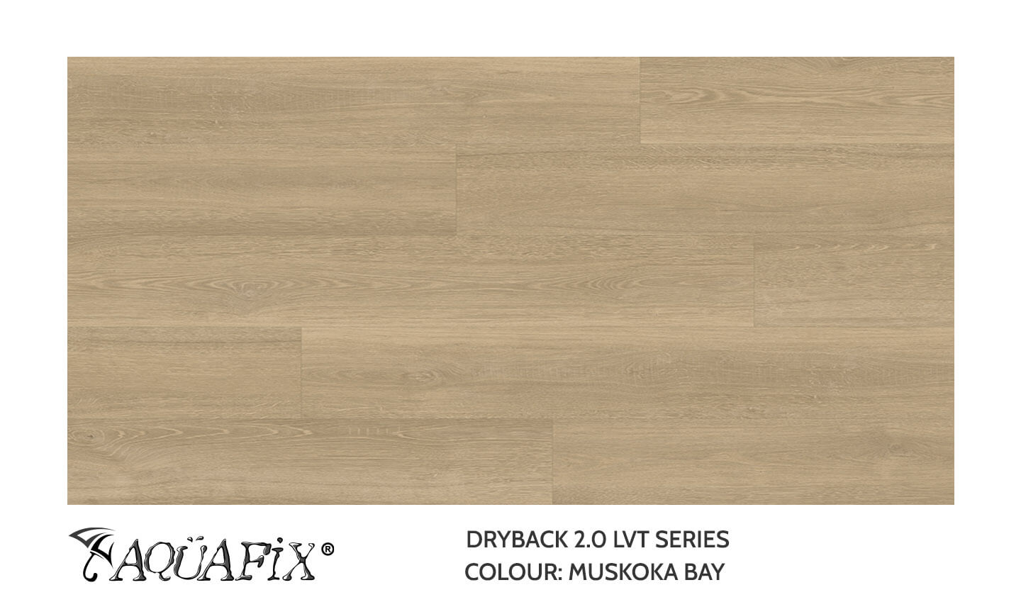 AquaFix Dryback Vinyl 2.0 Series - Wood Pattern - Muskoka Bay