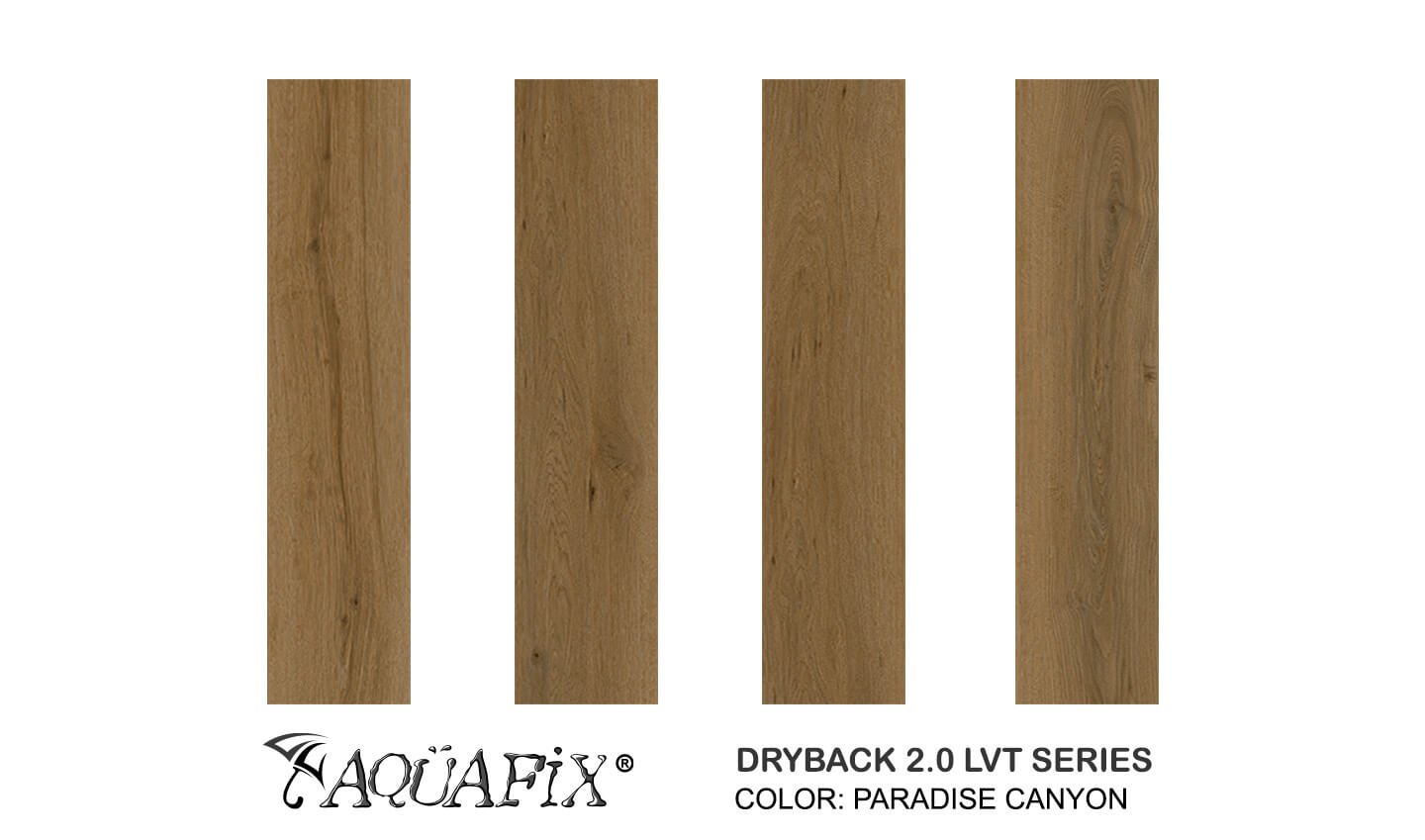 AquaFix Dryback Vinyl 2.0 Series - Wood Pattern - Paradise Canyon