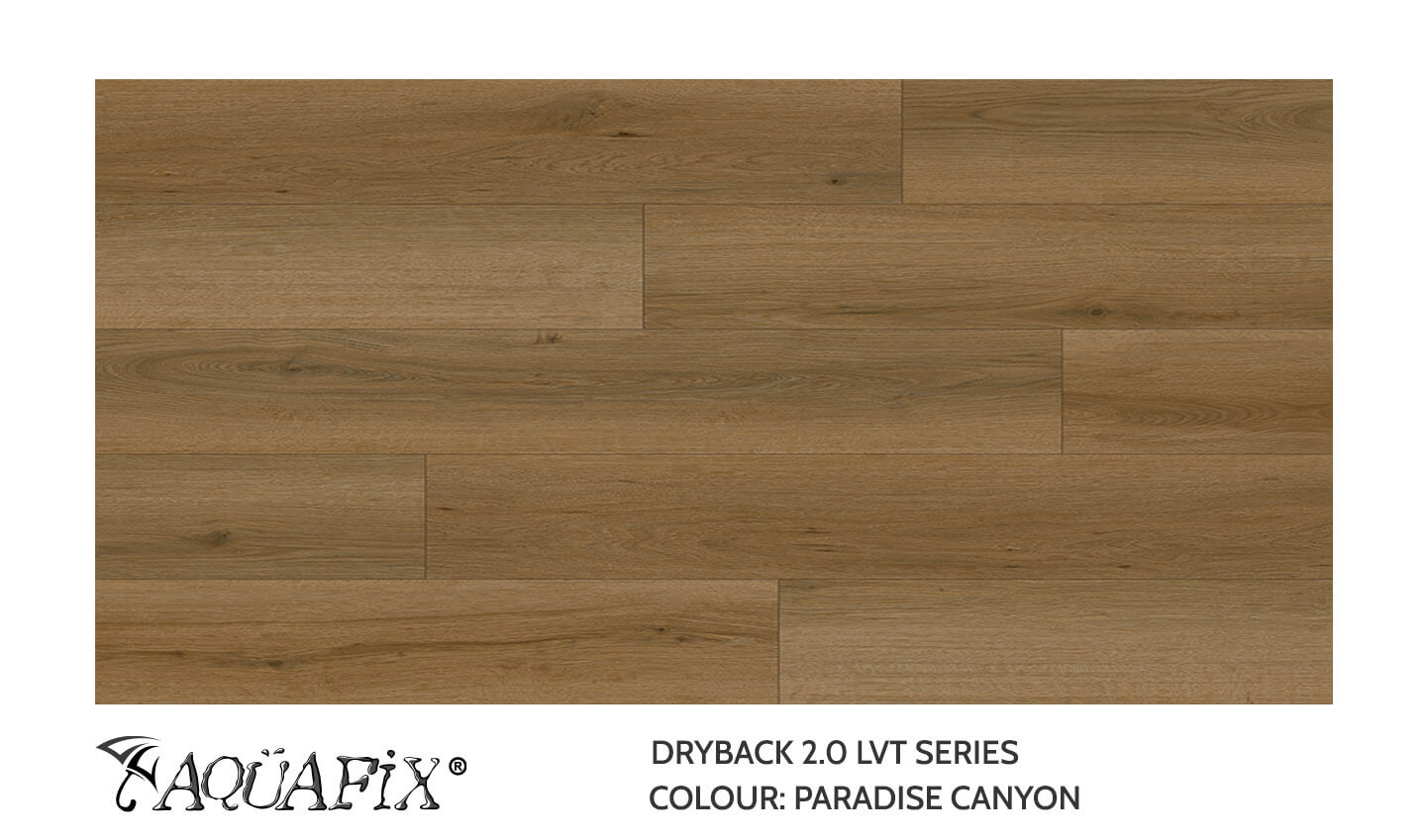 AquaFix Dryback Vinyl 2.0 Series - Wood Pattern - Paradise Canyon