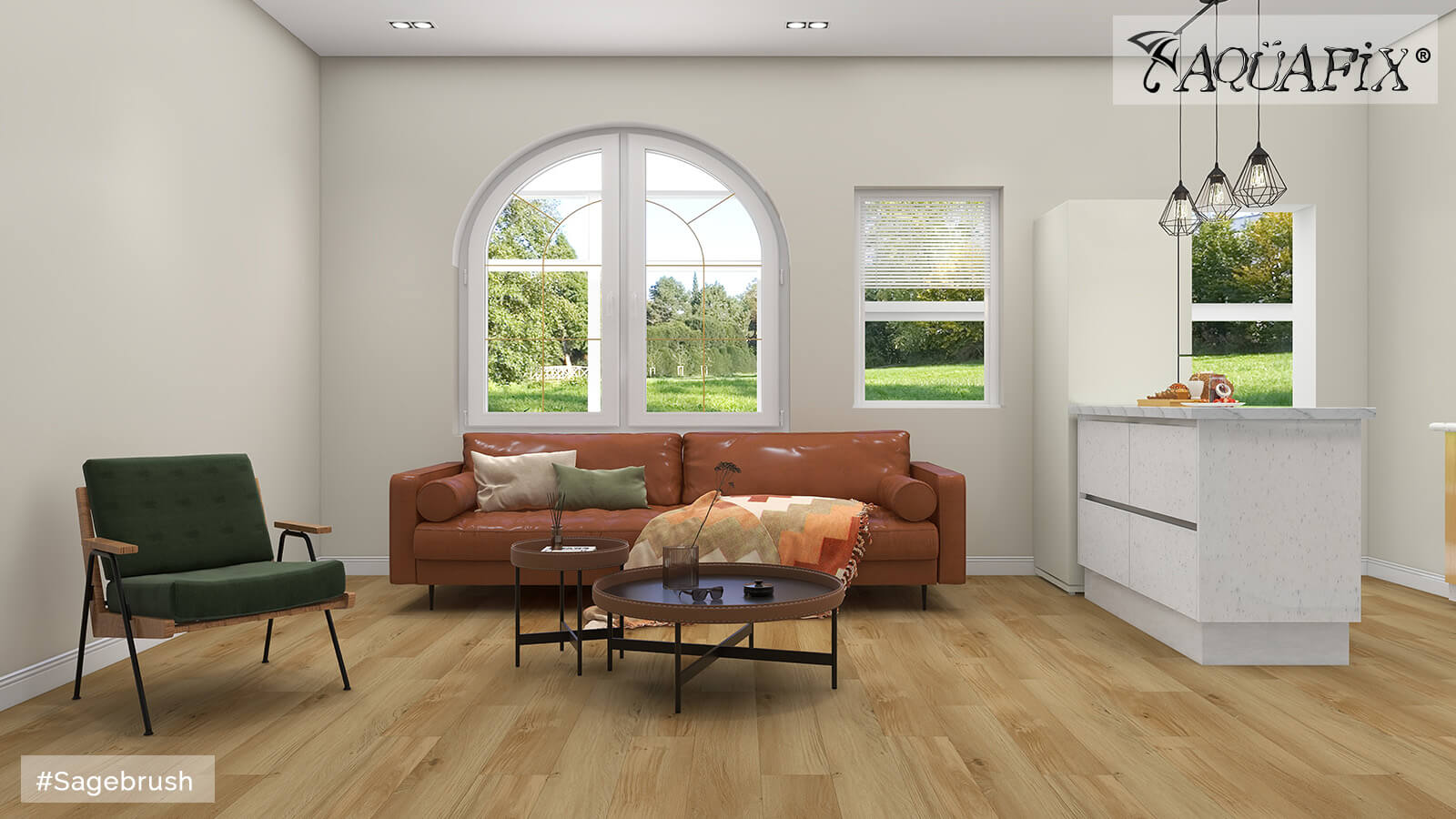 AquaFix Dryback Vinyl 2.0 Series - Wood Pattern - Sagebrush