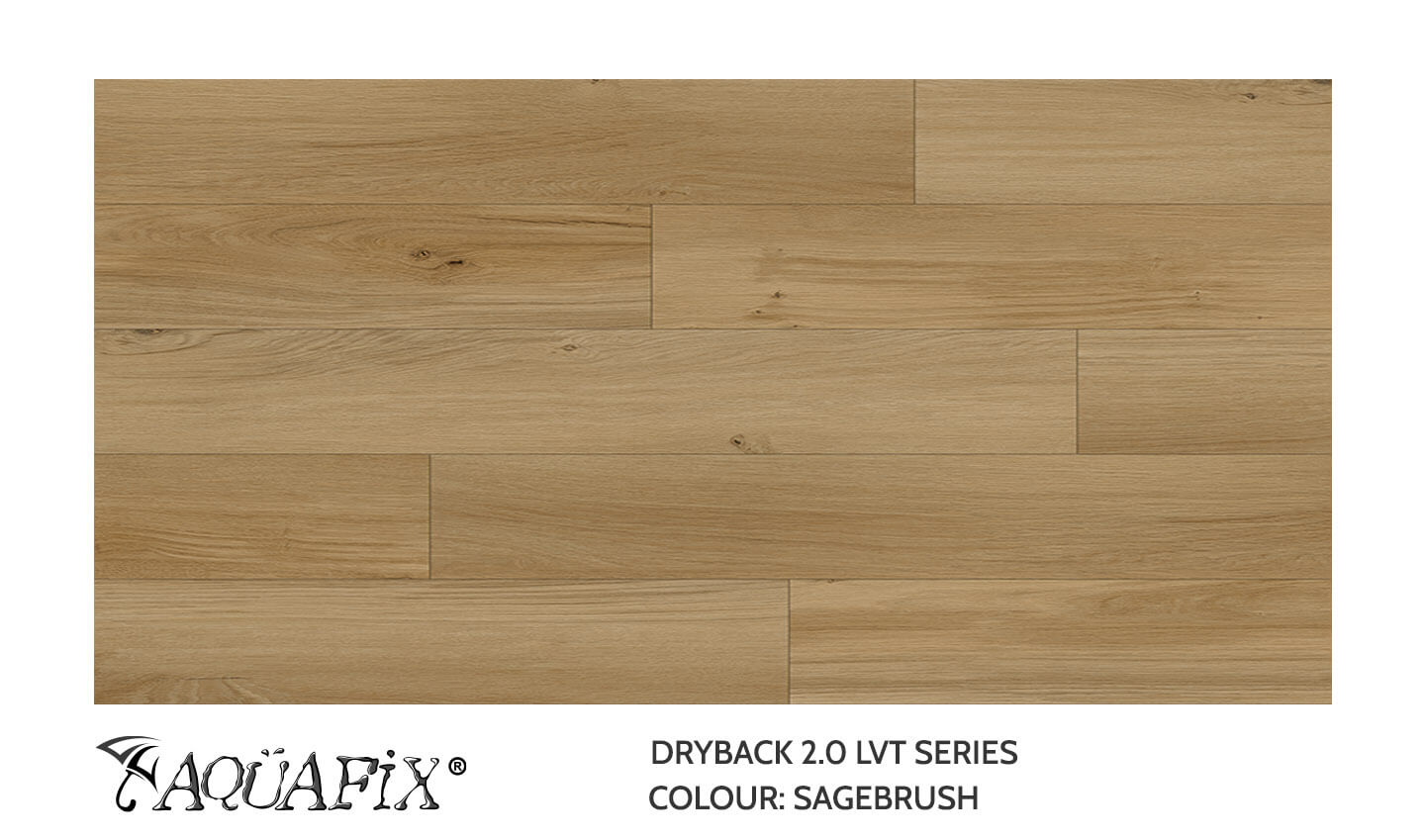 AquaFix Dryback Vinyl 2.0 Series - Wood Pattern - Sagebrush