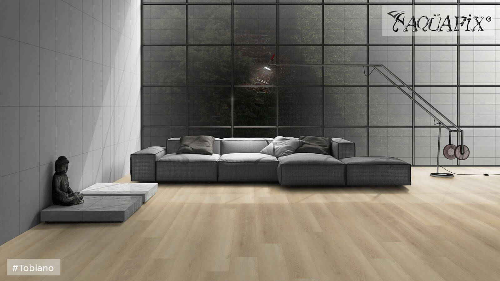 AquaFix Dryback Vinyl 2.5 Series - Wood Pattern - Tobiano