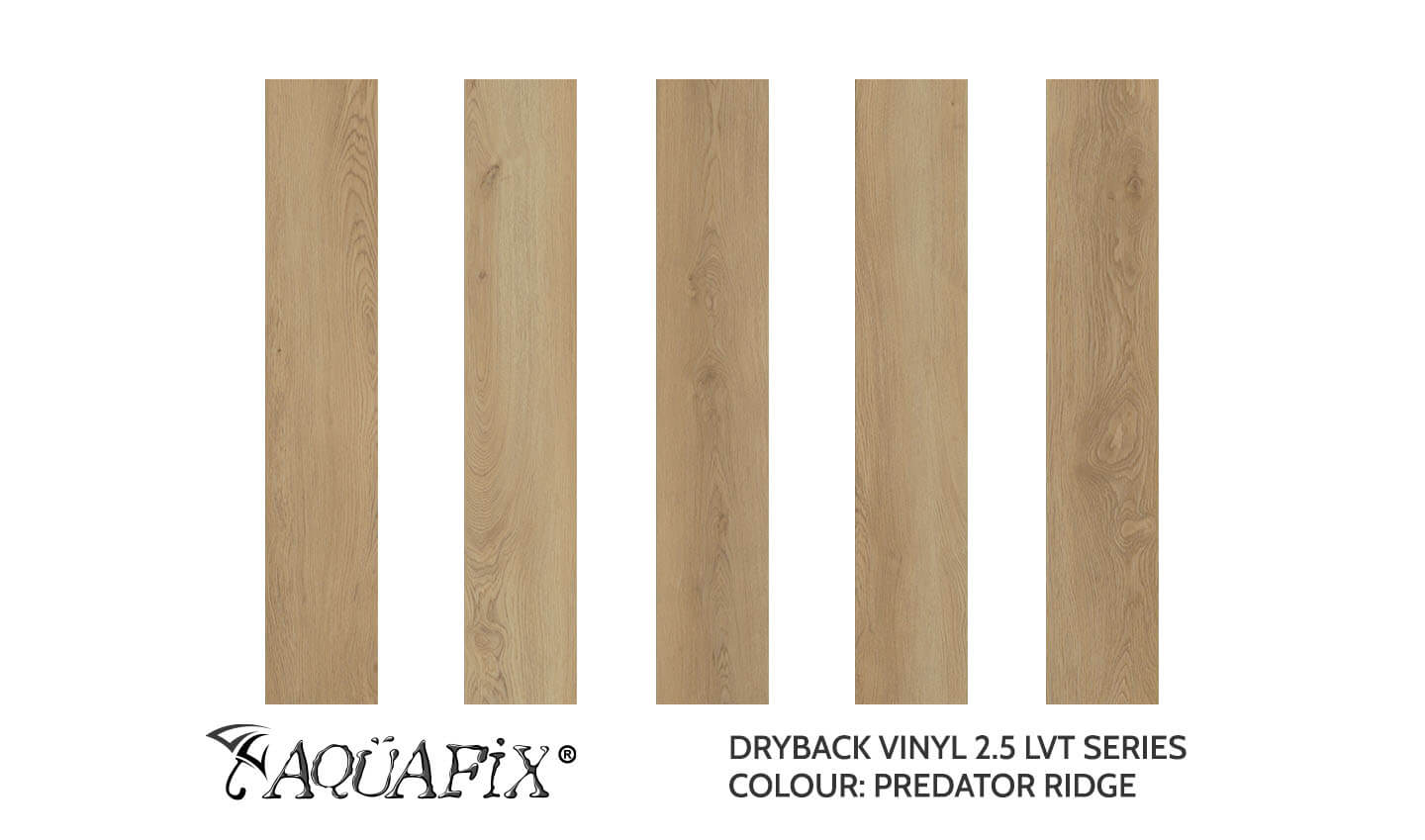 AquaFix Dryback Vinyl 2.5 Series - Wood Pattern - Predator Ridge