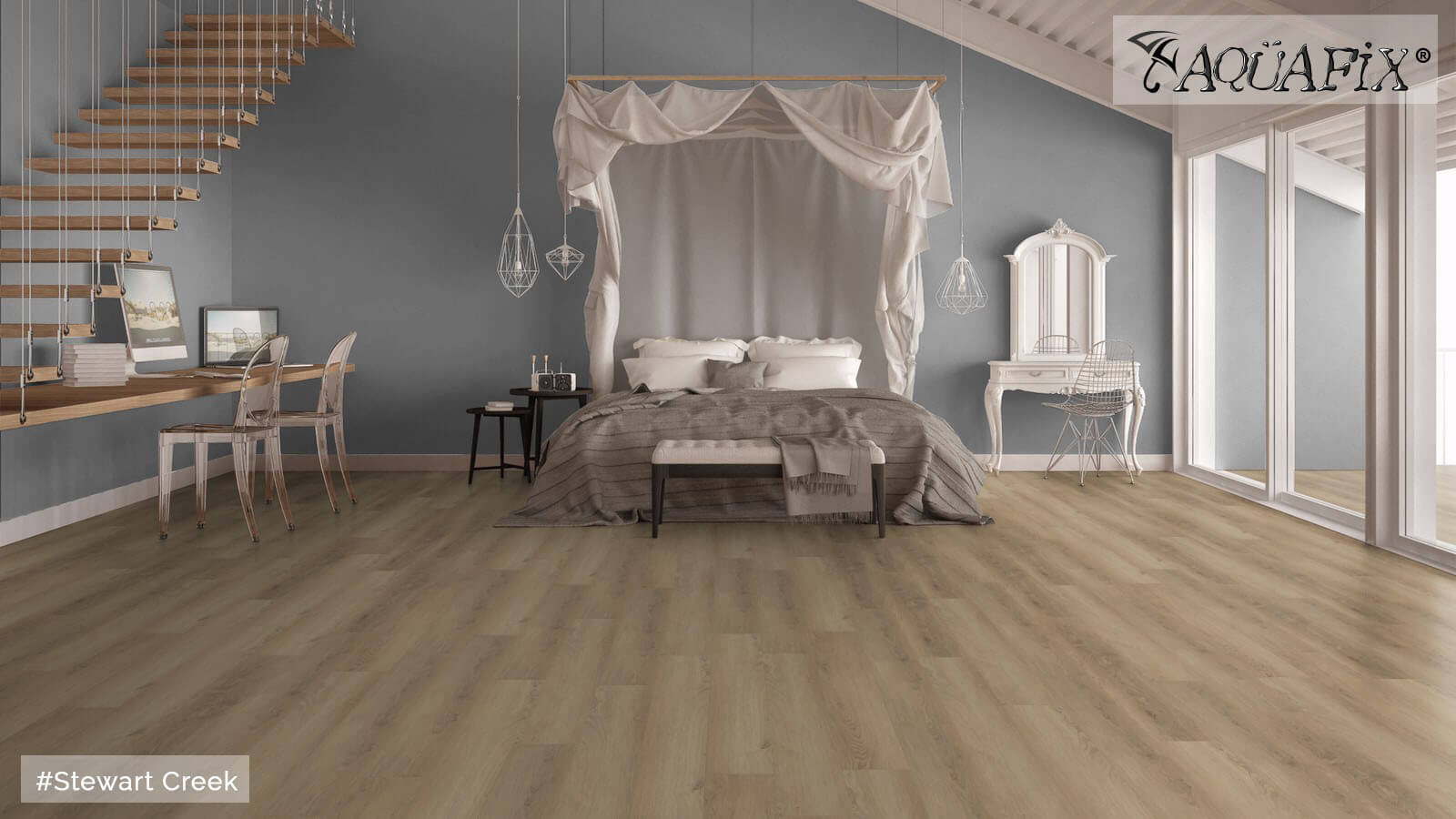 AquaFix Dryback Vinyl 2.5 Series - Wood Pattern - Stewart Creek