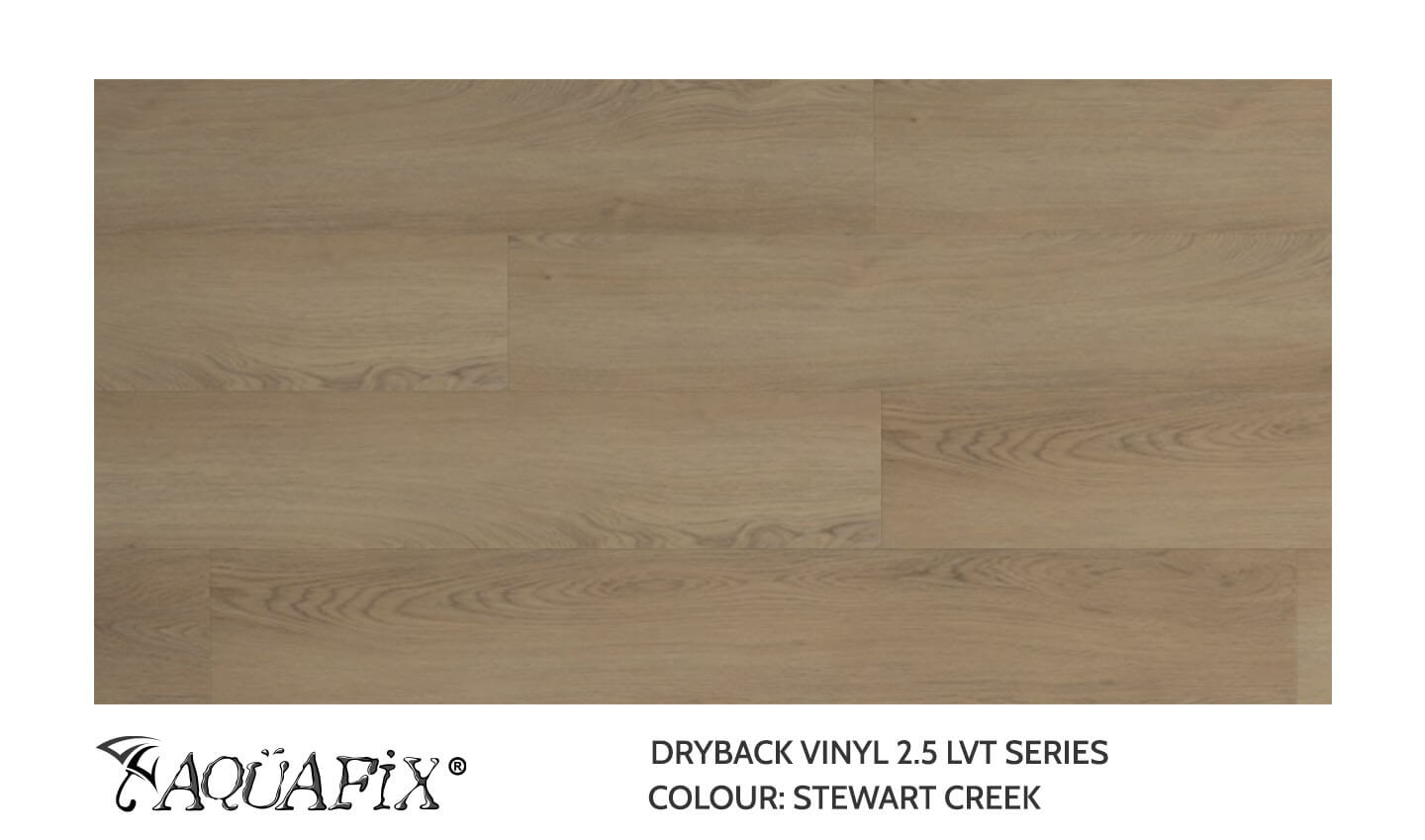 AquaFix Dryback Vinyl 2.5 Series - Wood Pattern - Stewart Creek