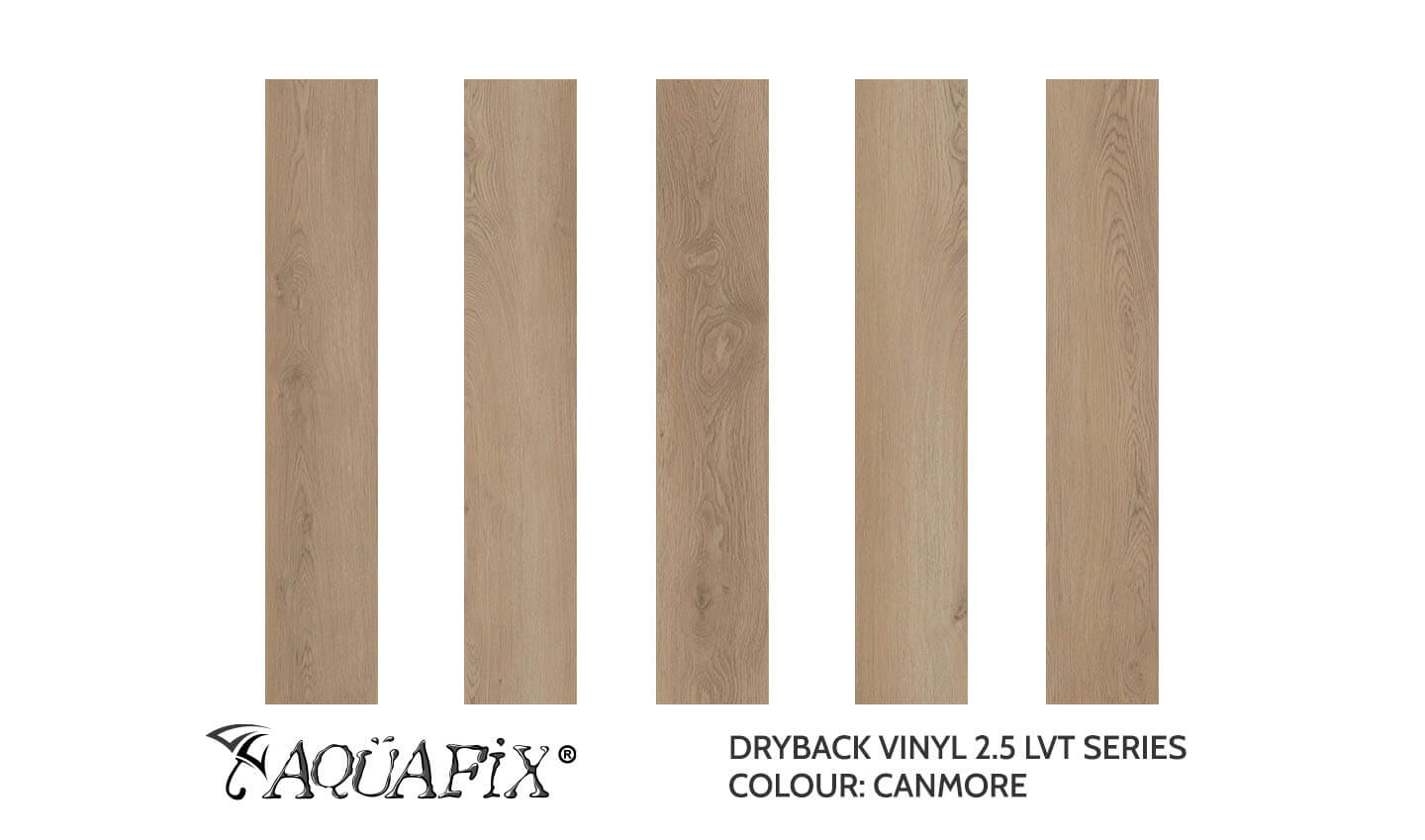 AquaFix Dryback Vinyl 2.5 Series - Wood Pattern - Canmore