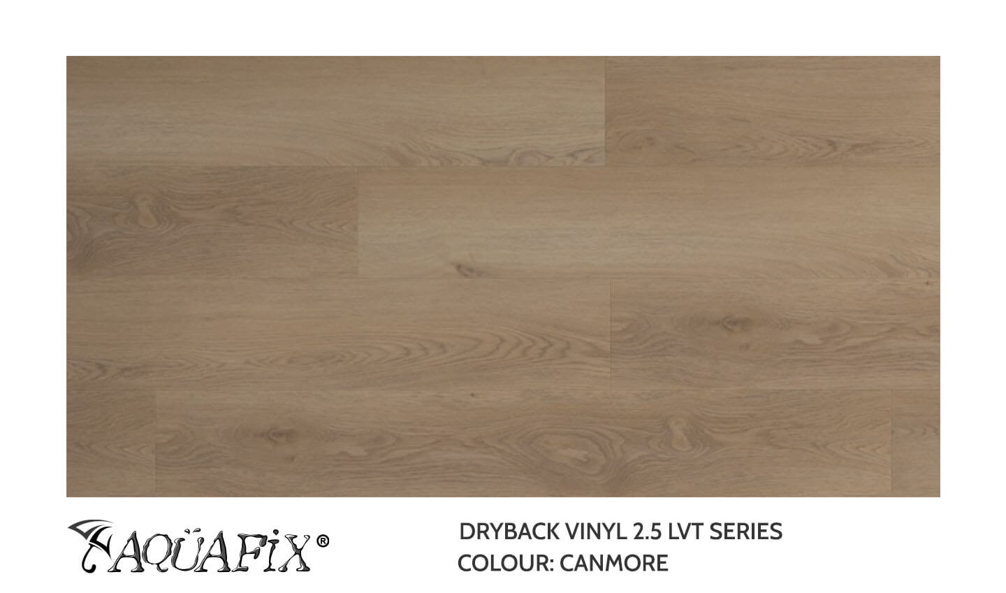 AquaFix Dryback Vinyl 2.5 Series - Wood Pattern - Canmore