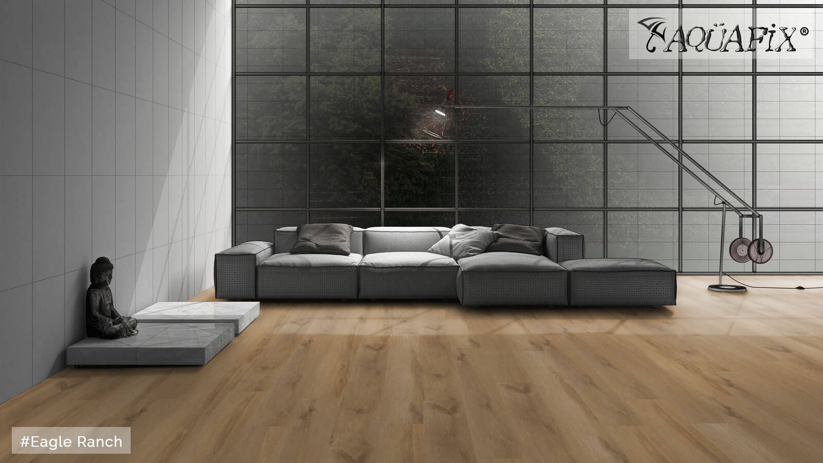 AquaFix Dryback Vinyl 2.5 Series - Wood Pattern - Eagle Ranch