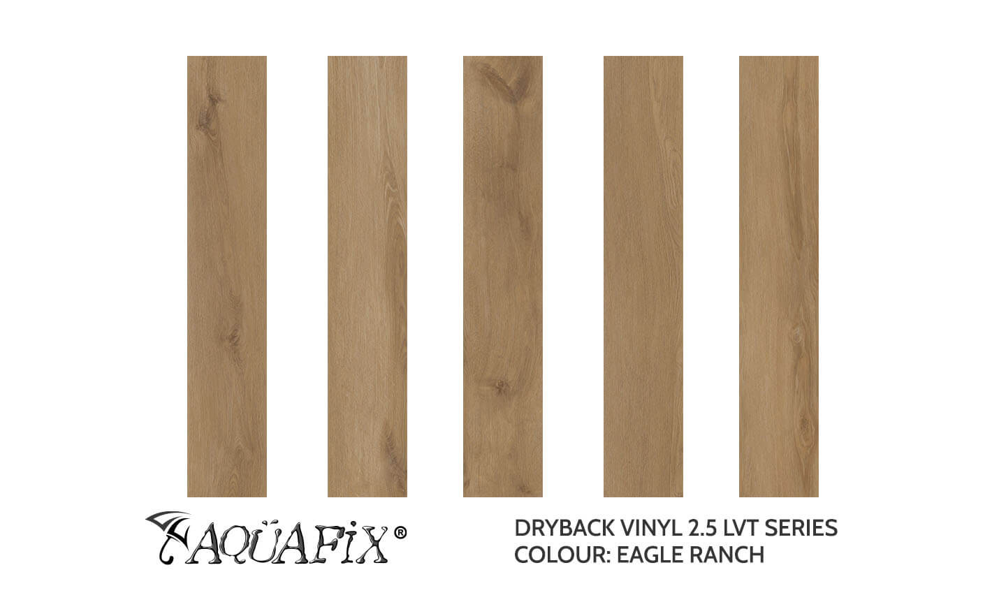 AquaFix Dryback Vinyl 2.5 Series - Wood Pattern - Eagle Ranch