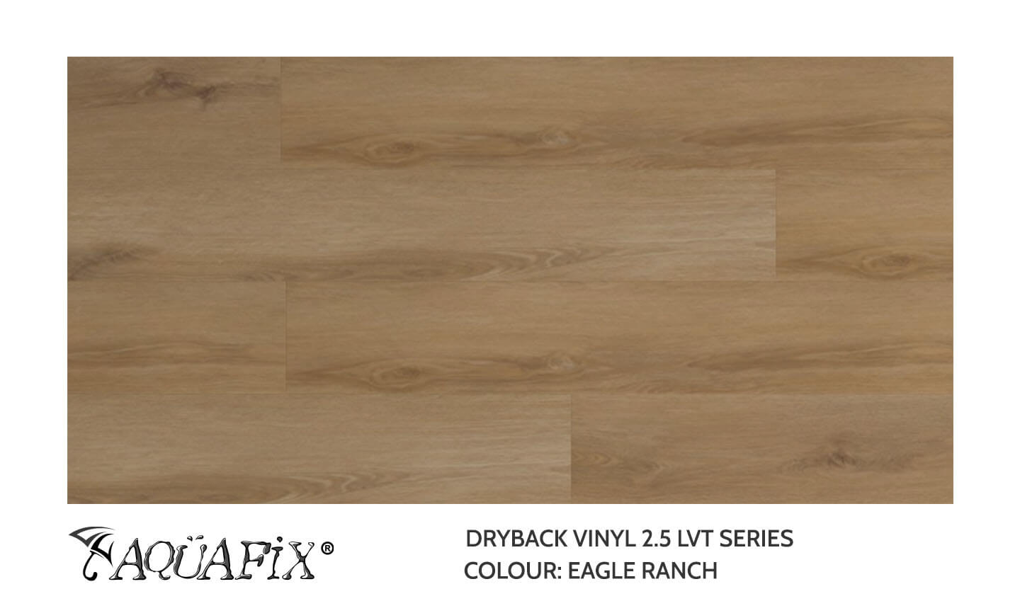 AquaFix Dryback Vinyl 2.5 Series - Wood Pattern - Eagle Ranch