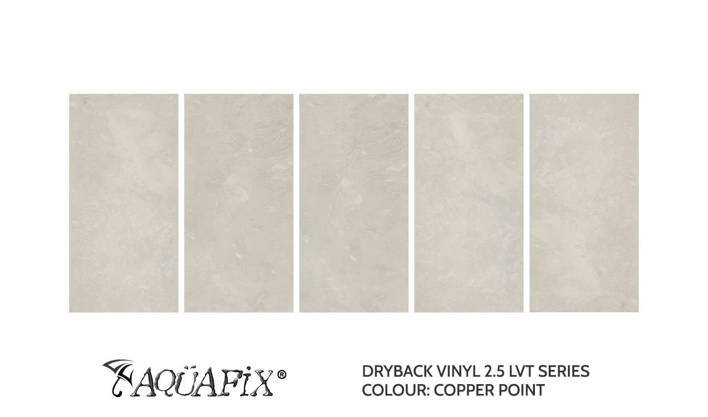 AquaFix Dryback Vinyl 2.5 Series - Tile Pattern - Copper Point