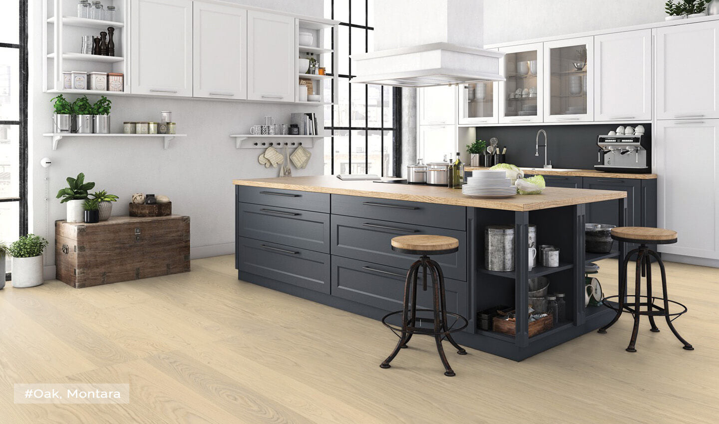 Ideal Wood Engineered Hardwood: Prestige Plank - Select Grade - Oak Montara