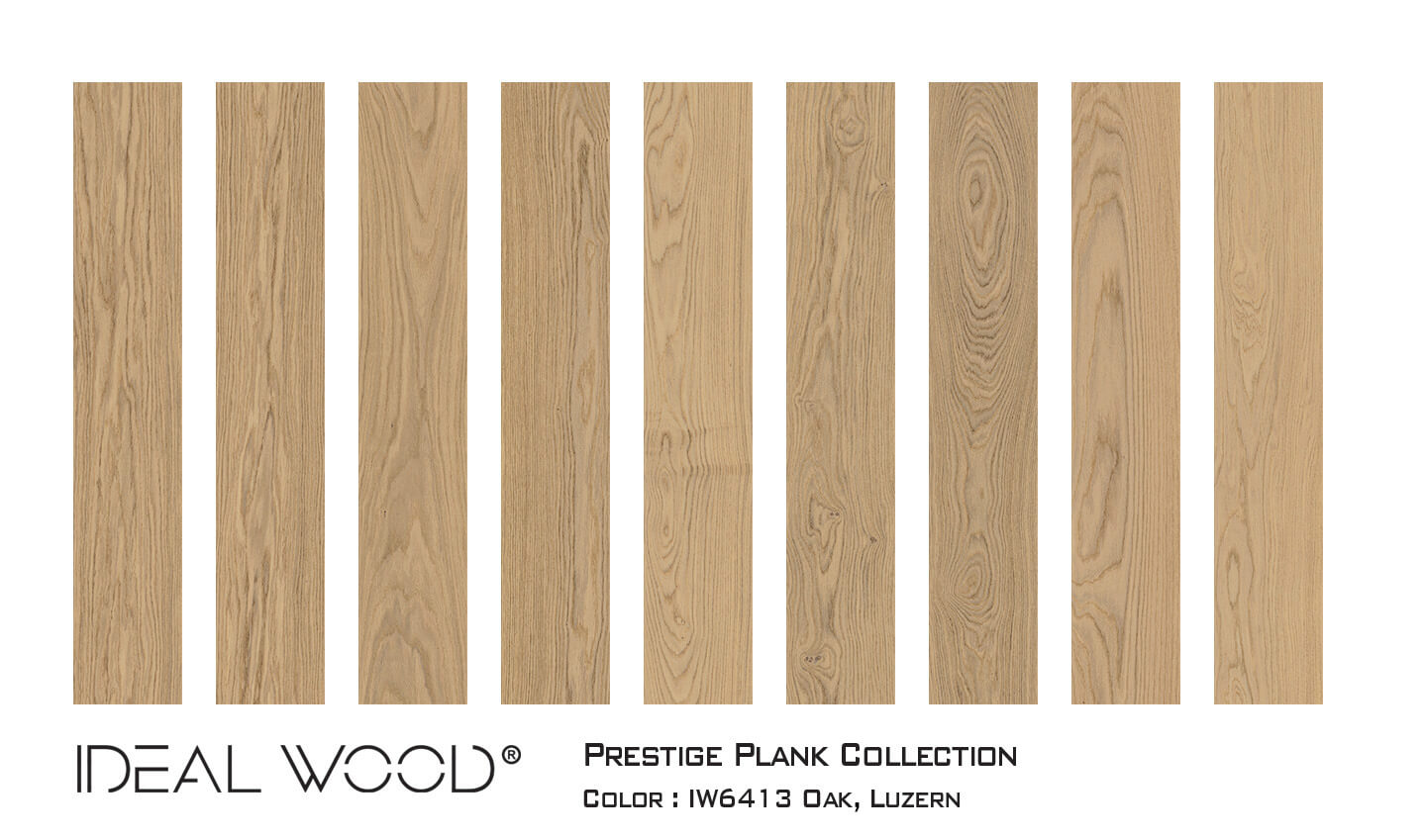 Ideal Wood Engineered Hardwood: Prestige Plank - Select Grade - Oak Luzern