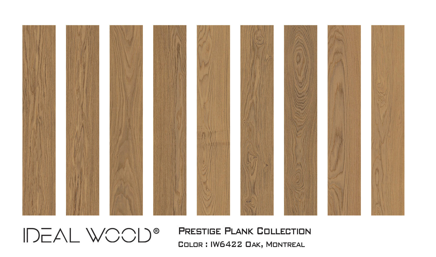 Ideal Wood Engineered Hardwood: Prestige Plank - Select Grade - Oak Montreal