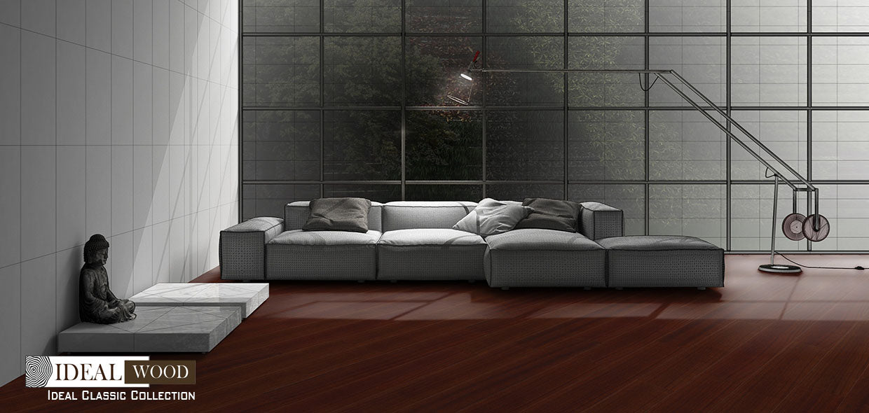 Ideal Wood Engineered Hardwood: Ideal Classic Collection - Sapele, Leather