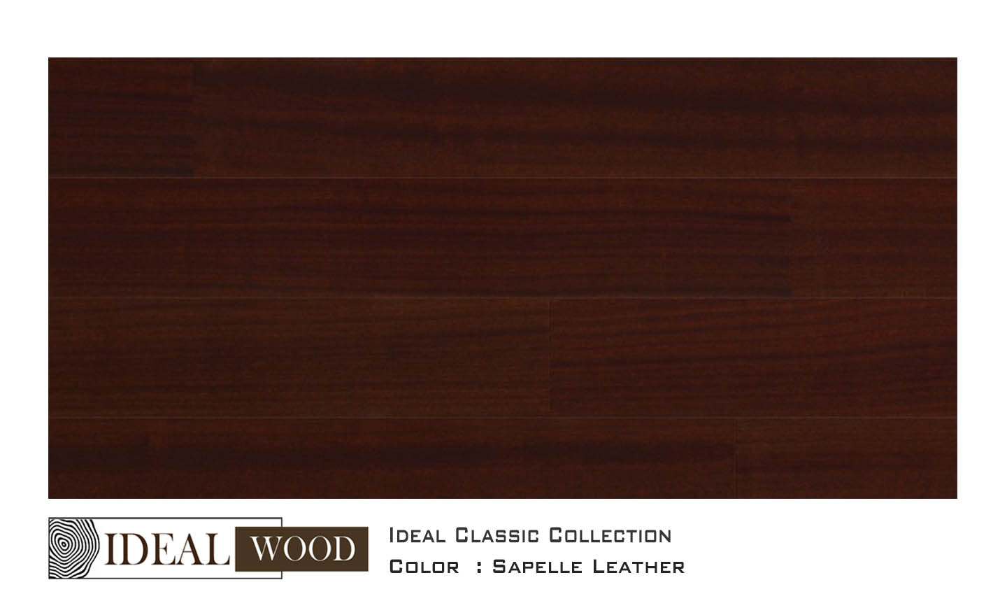 Ideal Wood Engineered Hardwood: Ideal Classic Collection - Sapele, Leather