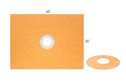 Schluter® KERDI-SHOWER-TRAY-THIN — Pre-Sloped Tray for Curbless Showers