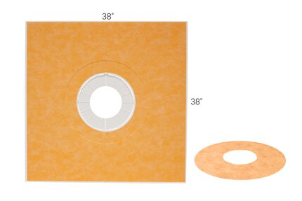 Schluter® KERDI-SHOWER-TRAY-THIN — Pre-Sloped Tray for Curbless Showers