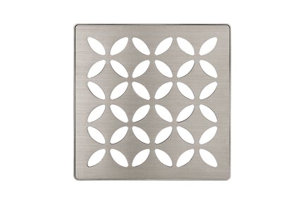 Schluter® KERDI-DRAIN Trendline Grate Kit 4" — Floral