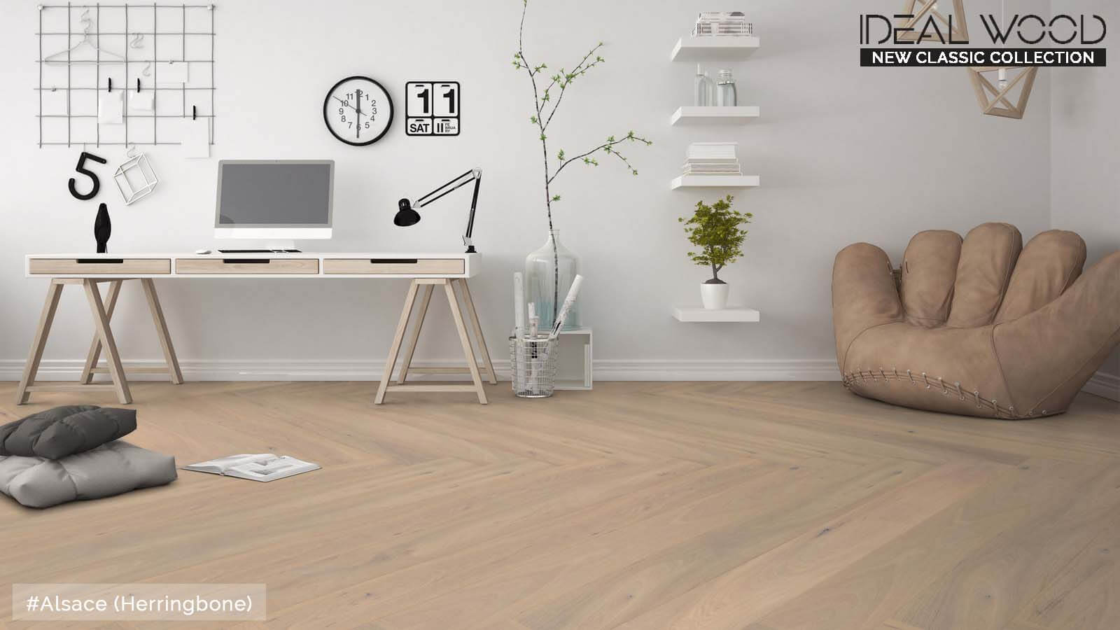 Ideal Wood Engineered Hardwood: New Classic Collection - Herringbone - Alsace