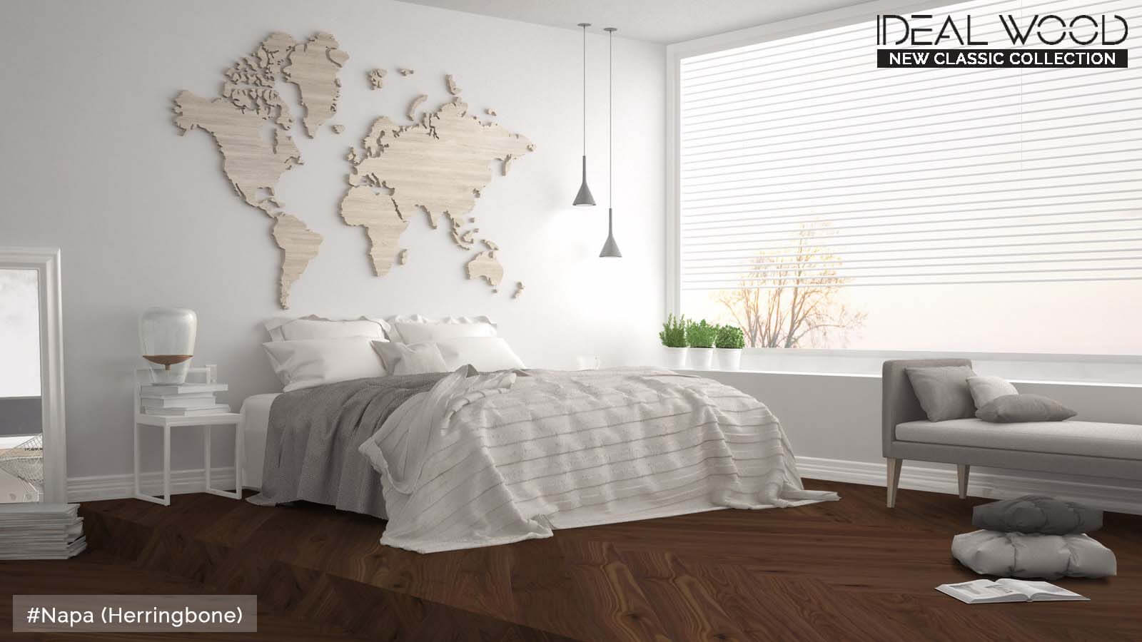 Ideal Wood Engineered Hardwood: New Classic Collection - Herringbone - Napa