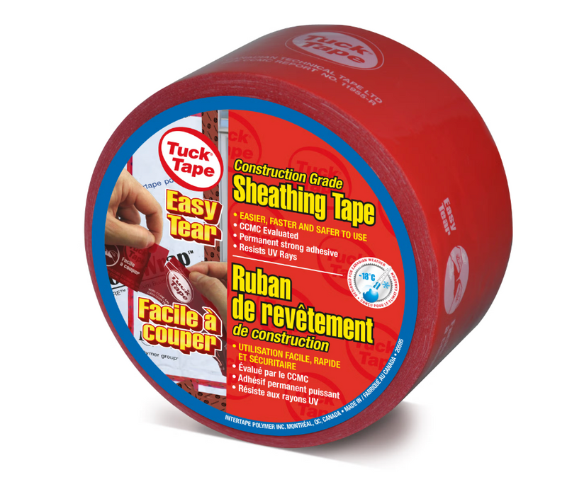 Red Tuck Tape For Joint 60mmx55m Ez Tear