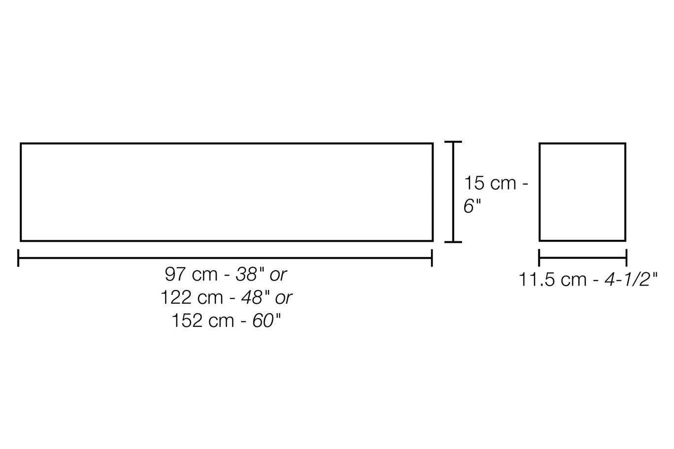 Schluter® KERDI-BOARD-SC Shower Curb