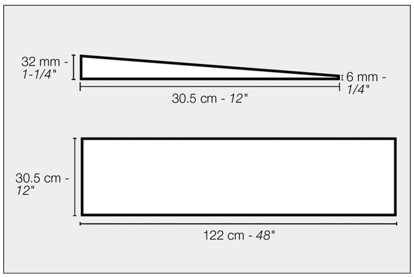 Schluter® KERDI-SHOWER-R RAMP 48" X 12"