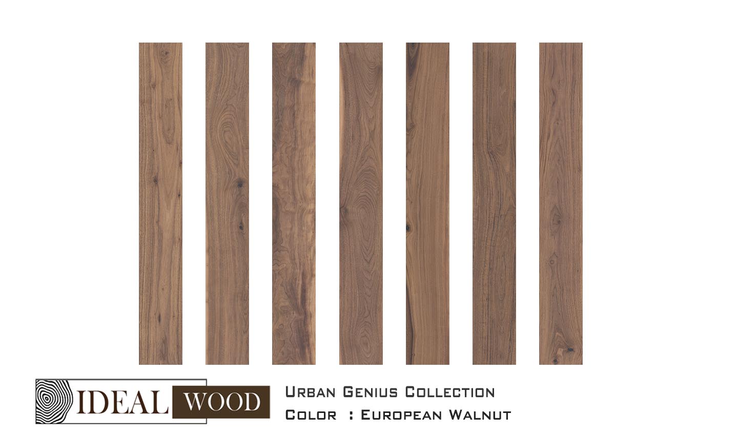 Ideal Wood Engineered Hardwood: Urban Genius Collection - Walnut - European Walnut