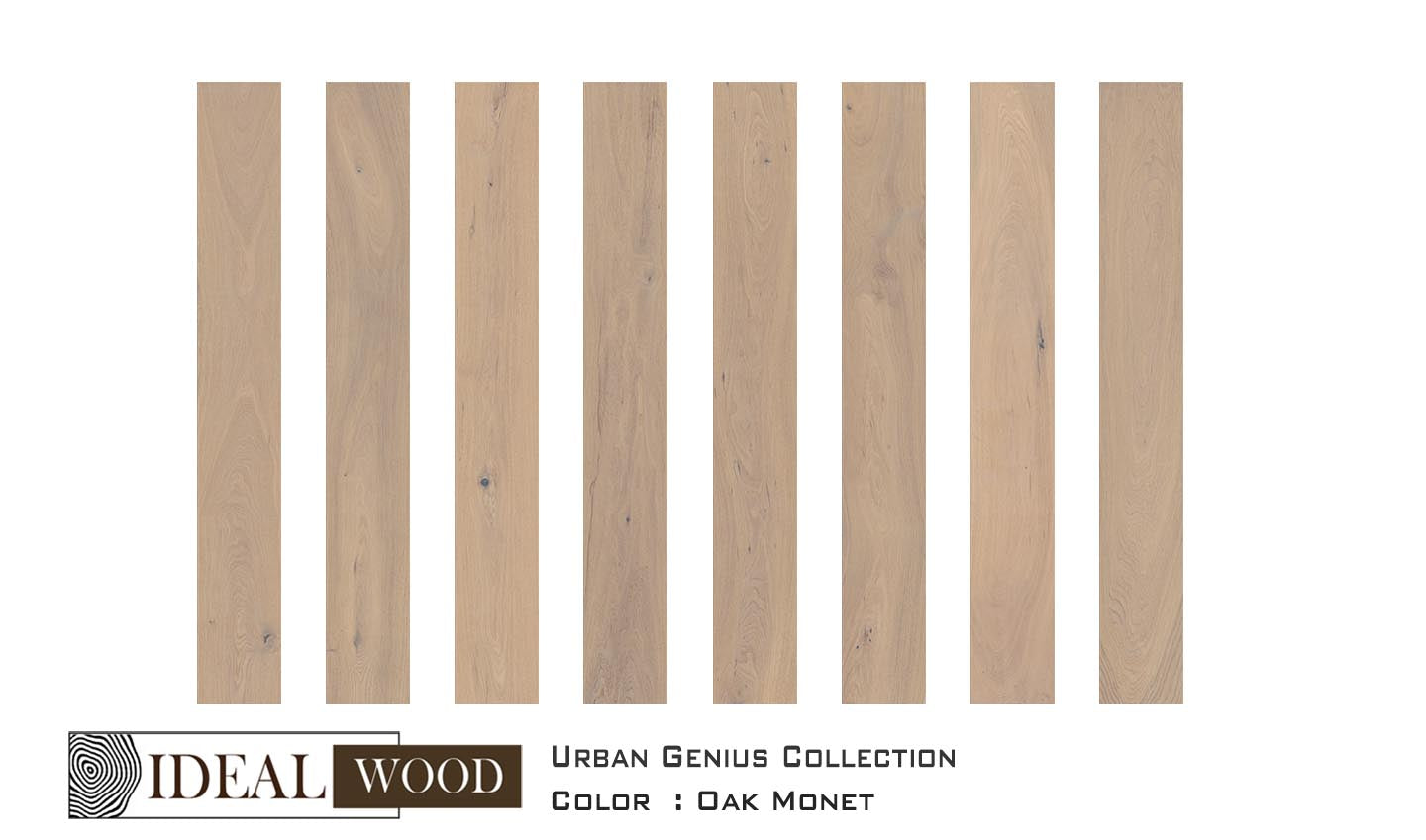 Ideal Wood Engineered Hardwood: Urban Genius Collection - Oak - Oak, Monet