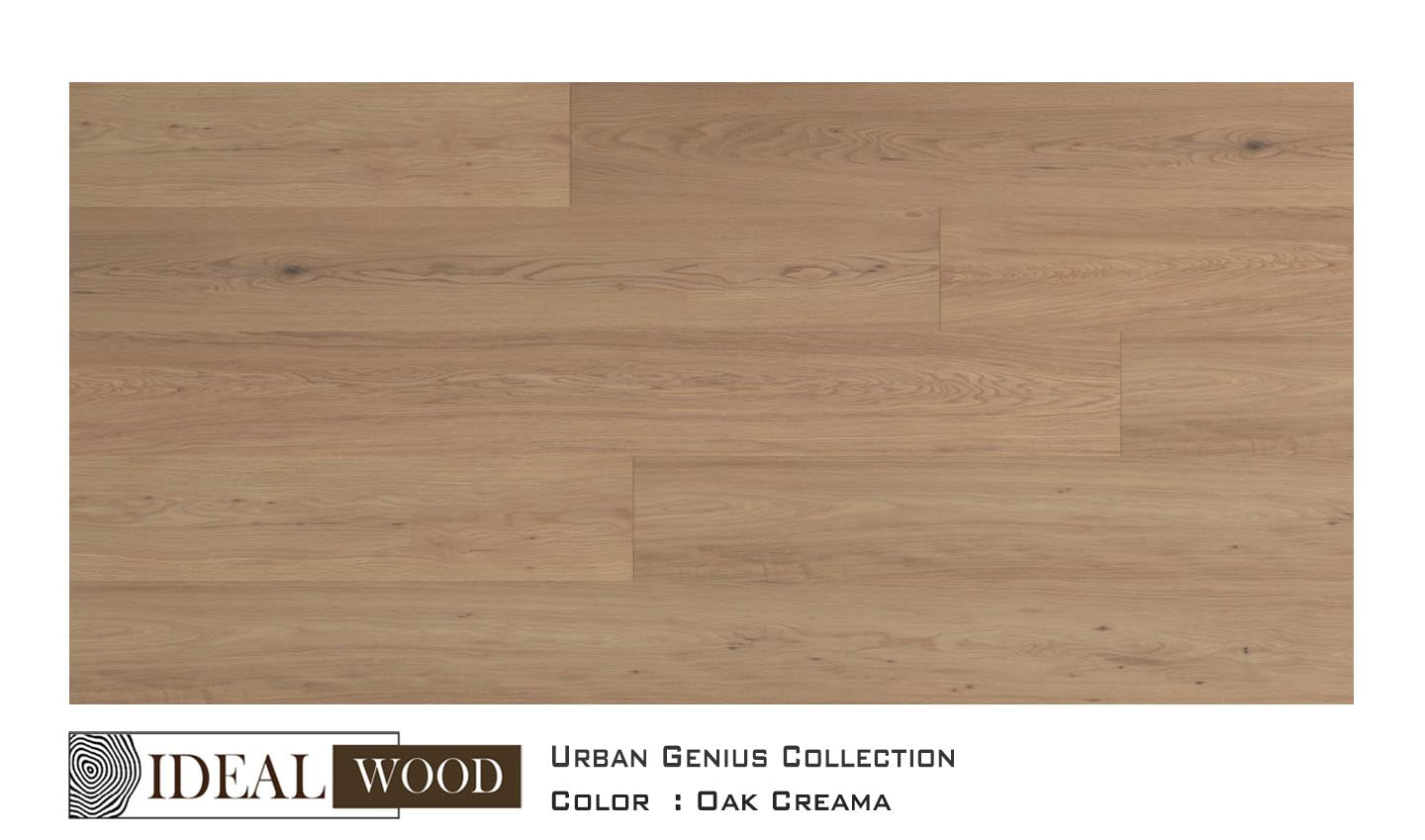 Ideal Wood Engineered Hardwood: Urban Genius Collection - Oak - Oak, Creama