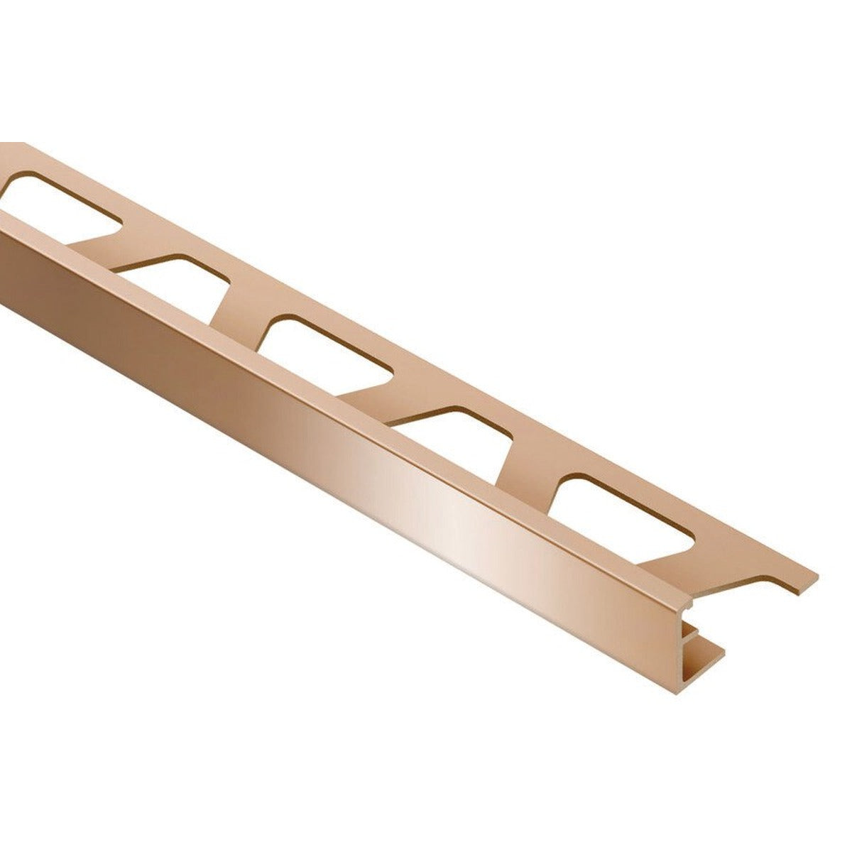 Schluter® SCHIENE Edge Trim, Anodized Aluminum, Polished Copper