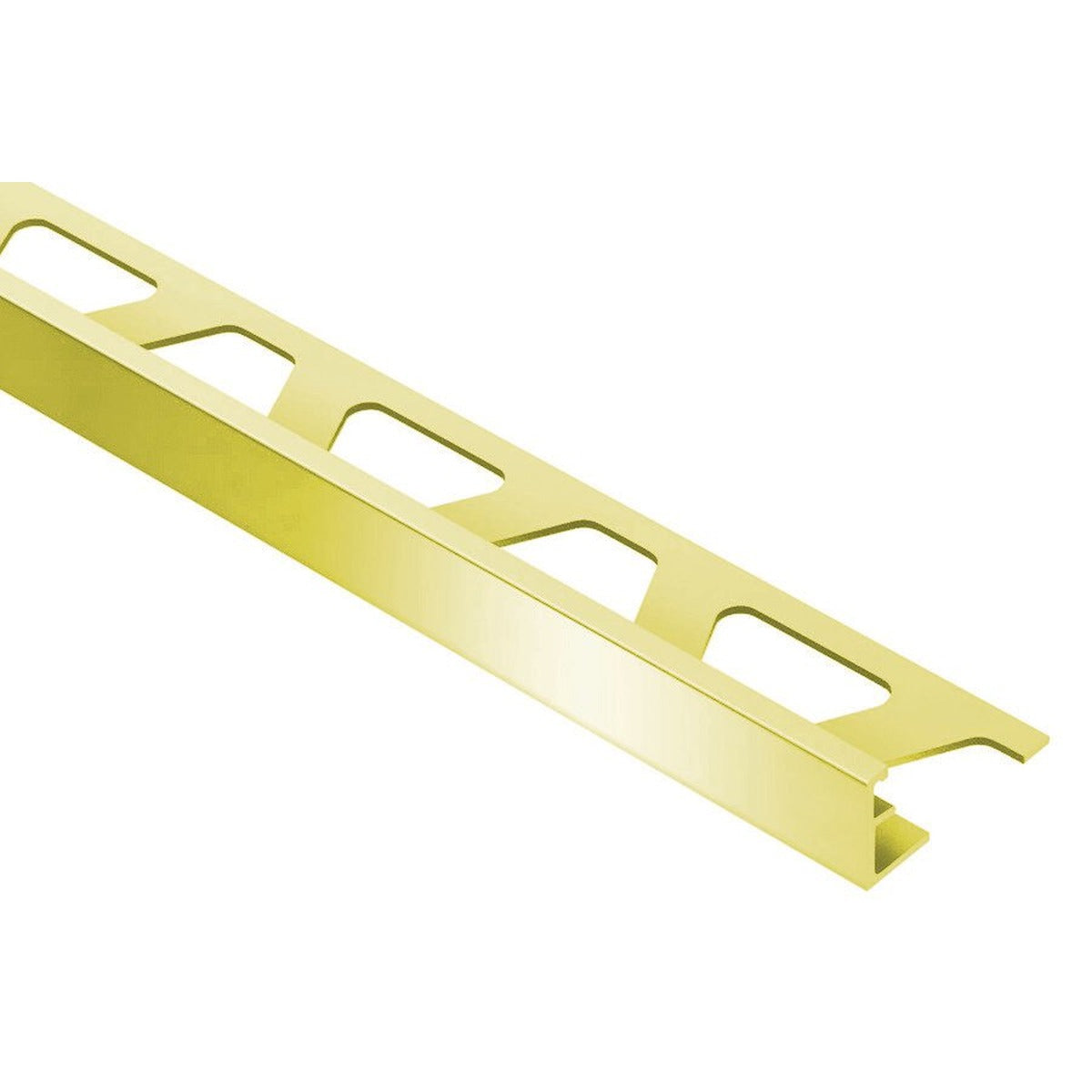 Schluter® SCHIENE Edge Trim, Anodized Aluminum, Polished Brass