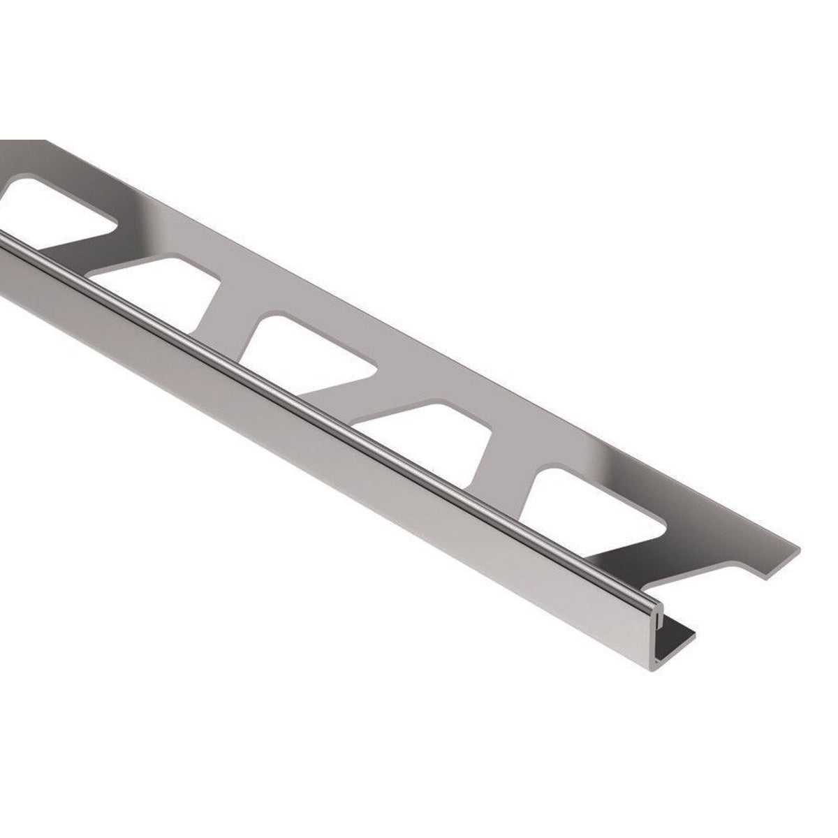 Schluter® SCHIENE Edge Trim, Anodized Aluminum, Polished Nickel