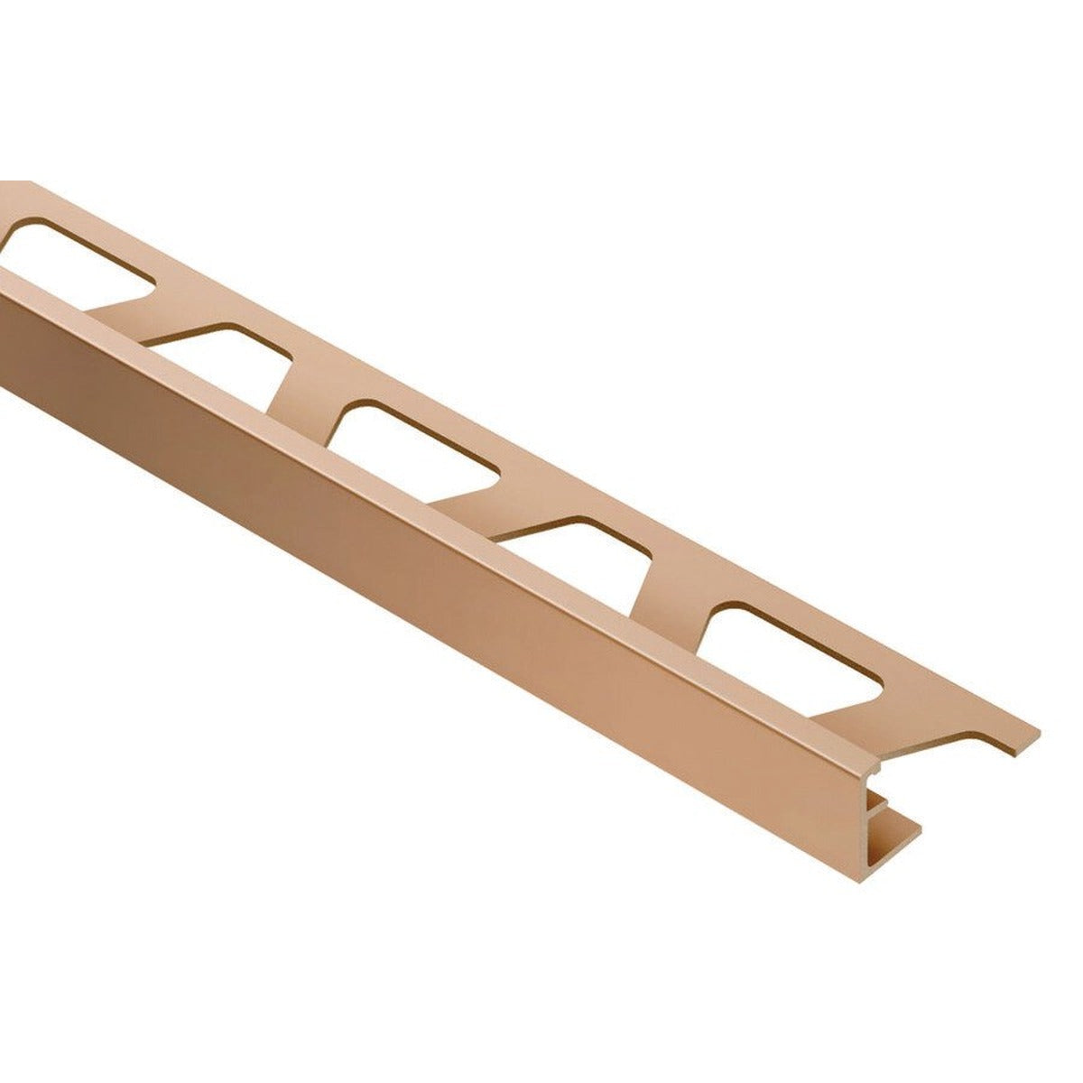 Schluter® SCHIENE Edge Trim, Anodized Aluminum, Satin Copper