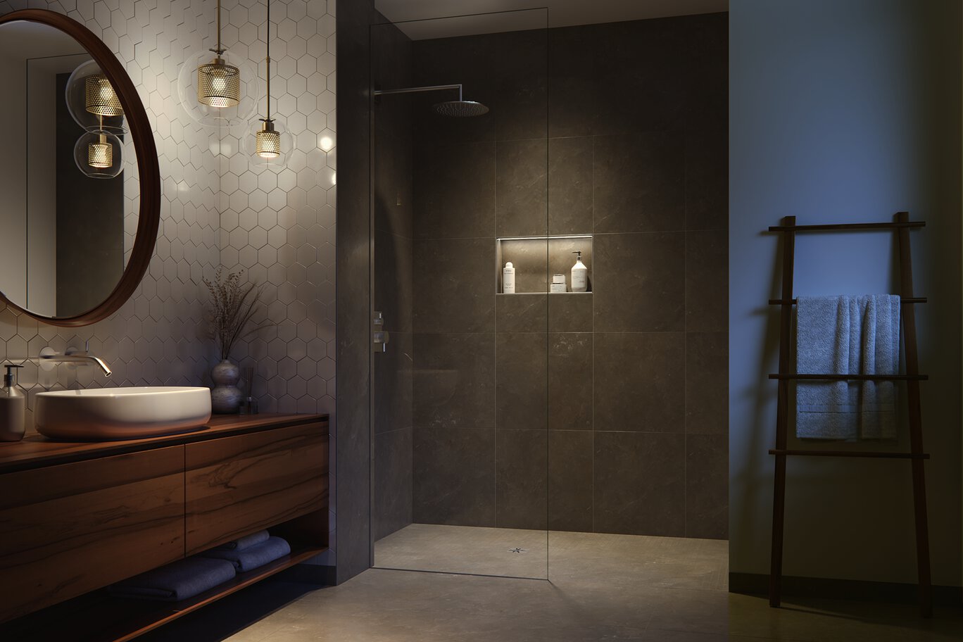 Schluter® KERDI-BOARD-SNLT Shower Niche with LED