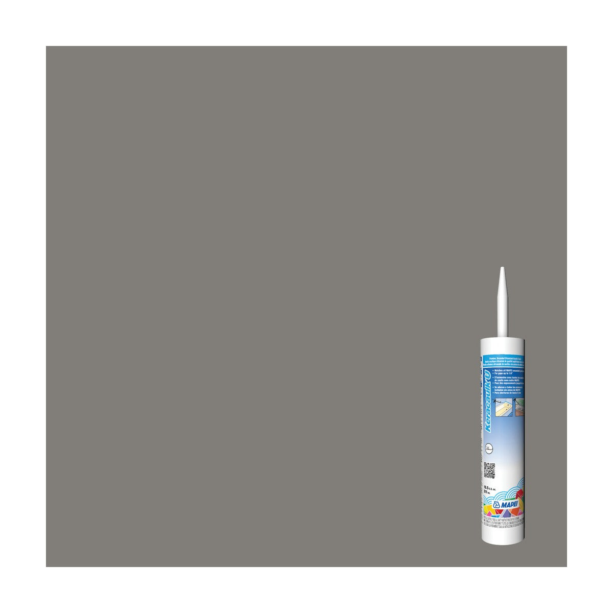 Mapei - Keracaulk U Unsanded Siliconized Acrylic Caulk #5107 Iron 311 mL