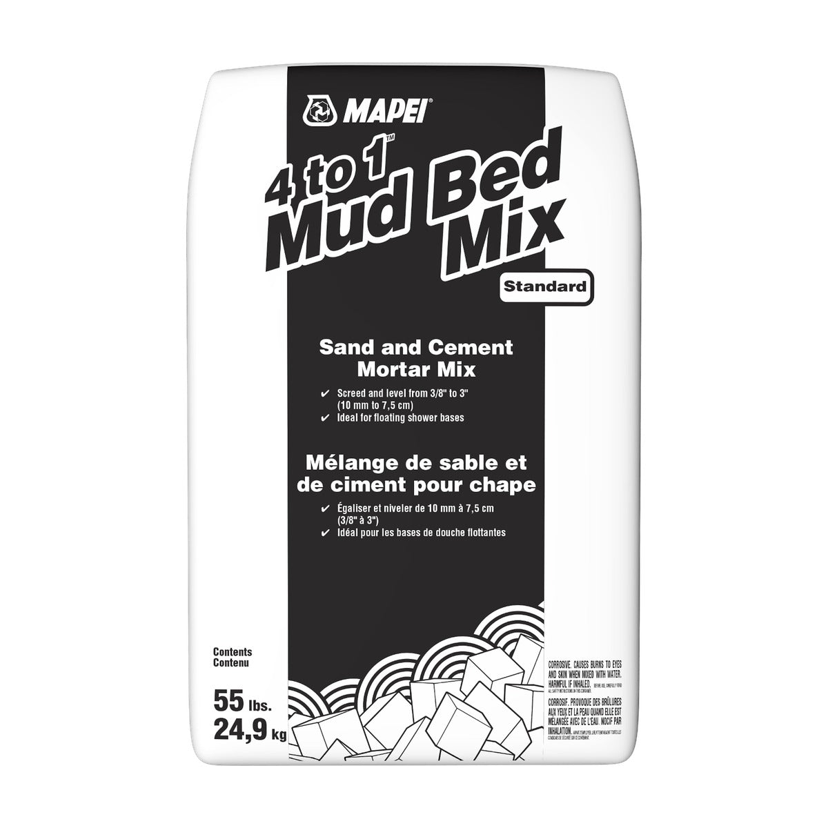 Mapei - 4 to 1 Mud Bed Mix Sand & Cement Mortar 24.9 kg