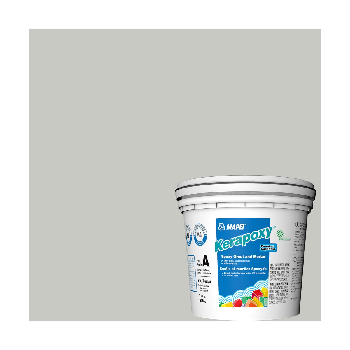 Mapei - Kerapoxy Kit Premium Epoxy Grout #5093 Warm Gray 946 mL