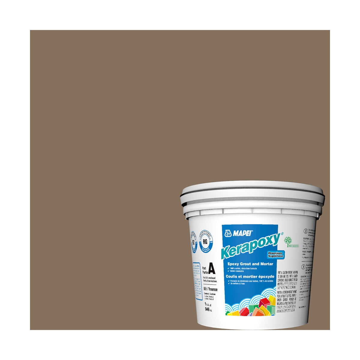 Mapei - Kerapoxy Kit Premium Epoxy Grout #5042 Mocha 946 mL