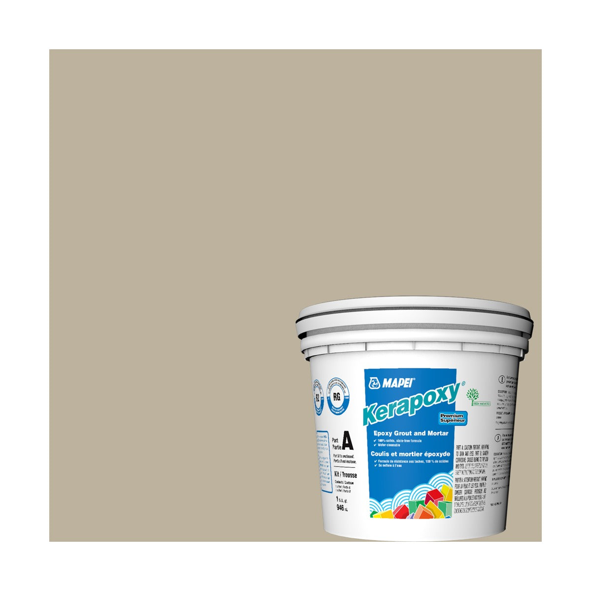 Mapei - Kerapoxy Kit Premium Epoxy Grout #5039 Ivory 946 mL