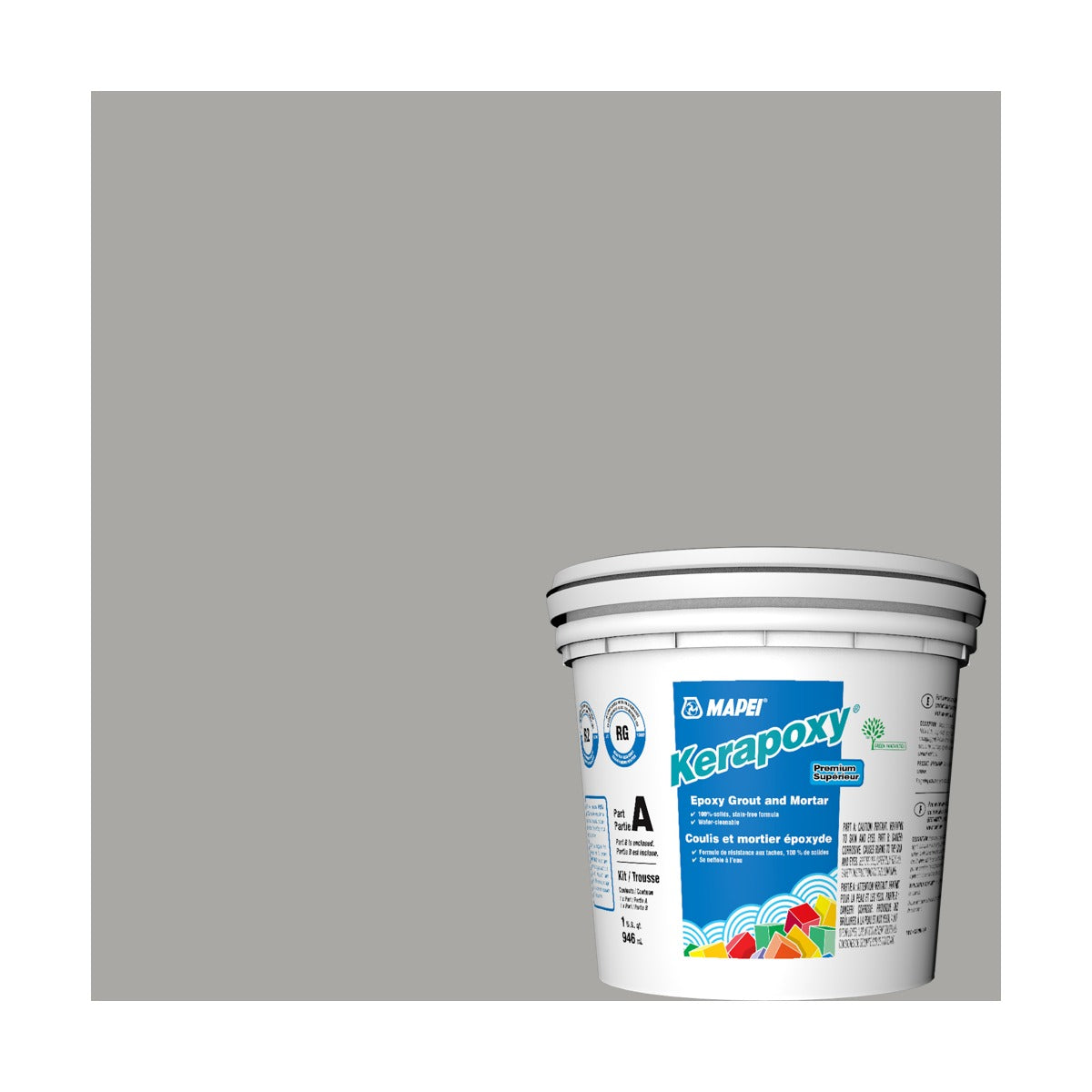 Mapei - Kerapoxy Kit Premium Epoxy Grout #5027 Silver 946 mL